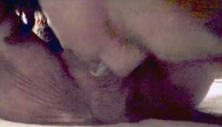 Closeup of cripple cuming fast during blowjob