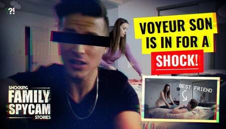 Creeper StepSon Catches StepMom FUCKING his BEST FRIEND!!