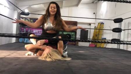 Pro wrestling dominating match