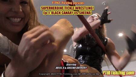 Superheroine Tickle Wrestling! Ep 1: Black Canary vs Sheena! (HD)