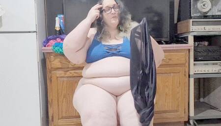 SSBBW Modeling New Panties