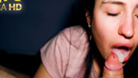 Just a Regular Blowjob Before bed with Cum Swallow 4k POV