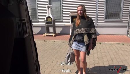 Takevan - Extreme big tits offered to play from free-hug girl