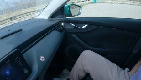 Teen masturbates on a public car park watching her porn video - ProgrammersWife