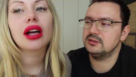 Tormented by RED cheeks "suckings"