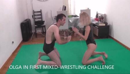 MIXED WRESTLING WITH  HUMILIATION FOR LOSER BY PAMELA STRONG