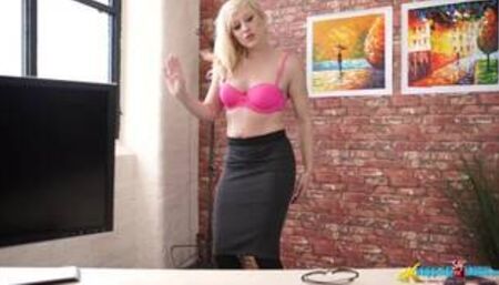 Massive Nipples Blonde MILF Dance JOI