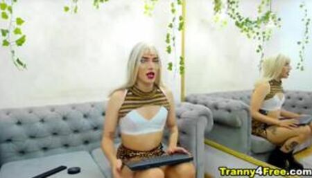 Naughty Ladyboy Toys Her Cock And Ass