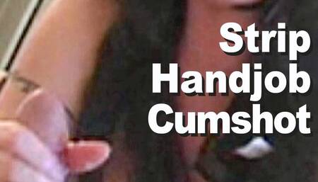 Bliss Bitch & Simon Synister Strip Handjob Cumshot  ZY2843