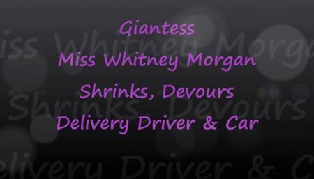 Whitney: Shrink And Devour Delivery Driver And Car