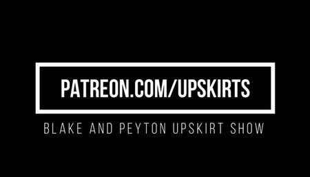 Blake and Peyton Upskirt Show