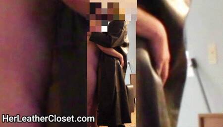 Jacked off for My Brown Leather