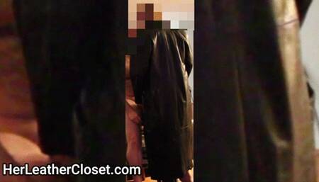 Riding the Slave in my Leather Skirt