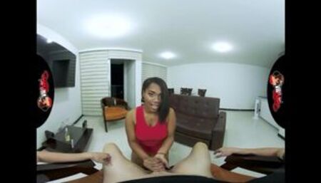 Huge Tit Latin Brown Babe Fucking VR