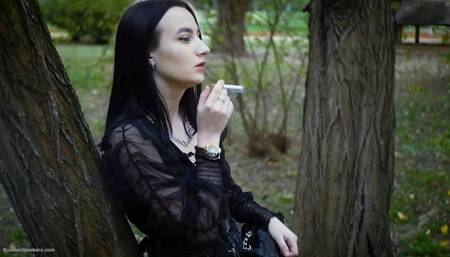 Smoking two reds in the park