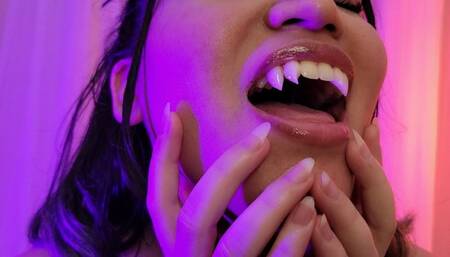 The Vampire's Sharp Teeth and Long Nails - Sensual Vore