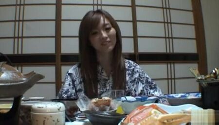 Traditional babe Rina Kato have a nice fuck after dinner.