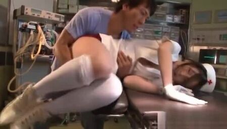 Emi Harukaze Lovely Asian nurse enjoys part1