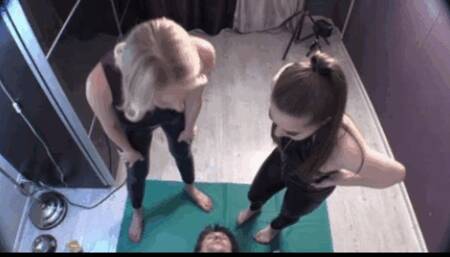 Collection of videos of Princesses Bertie and Mimi Clip-N33-N34-N35-N36-N37 Foot Spanking Face Sitting Spitting