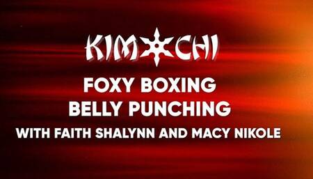 Foxy Boxing Belly Punching with Faith Shalynn and Macy Nikole - WMV