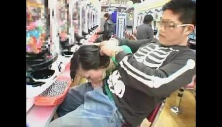 Exotic Japanese whore Erena Kurosawa, Moe 3, Mari Hida in Crazy Public JAV movie