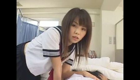 Best Japanese girl Marina Sawajiri in Horny Couple, Handjob JAV movie