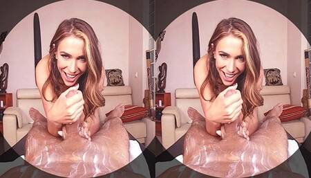 Best happy ending VR cock massage provided by POV masseuse Ani Blackfox