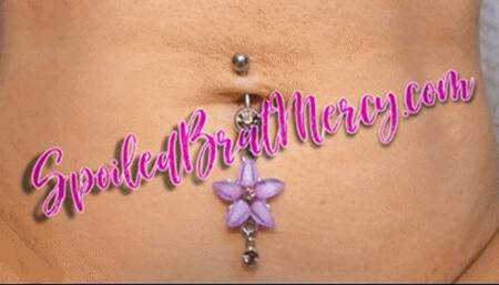 Pink and Purple Dangle Belly Rings (HD) WMV