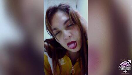 Amber Allison Trans teen girl Solo Masturbation Fun and Cumming semen