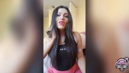 Freak Canela Teen Masturbate tgirl and Cum a Lot of Spunk