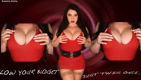 Mesmerised by my big greedy tits into blowing your Findom budget!