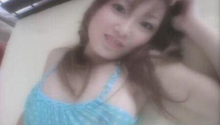 Beautiful flat chested oriental Yoko Nouda in an amazing closeup scene