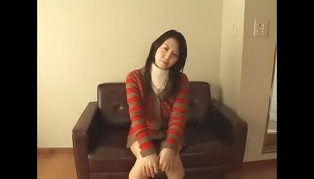 Awesome busty Japanese Ai Takeuchi is putting fingers in her lovehole