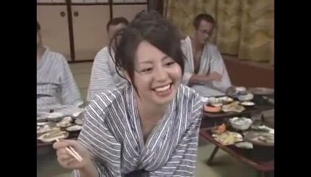 Attractive Japanese Ai Takeuchi getting some unusual fetish experience in public place