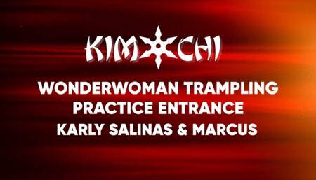 Wonder Woman Trampling - Karly Salinas and Marcus - WMV