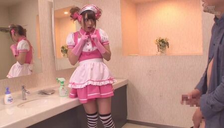 Godlike Japanese Ayu Sakurai is in love with pissing behind the camera