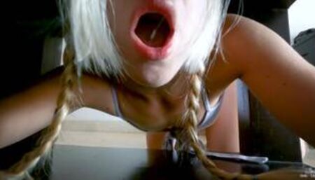 I've caught my hot virgin stuck Stepsister | JUICY BIG ASS POV