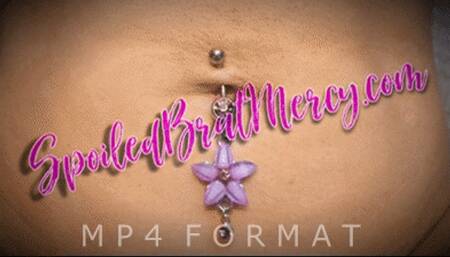 Pink and Purple Dangle Belly Rings (HD) MP4
