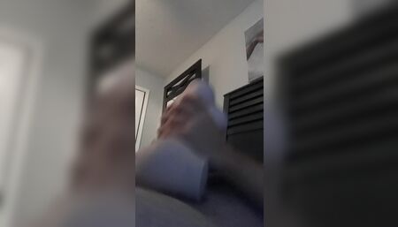 Cock cumming from a sex doll