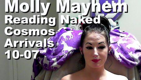 Molly Mayhem Reading Naked The Cosmos Arrivals.