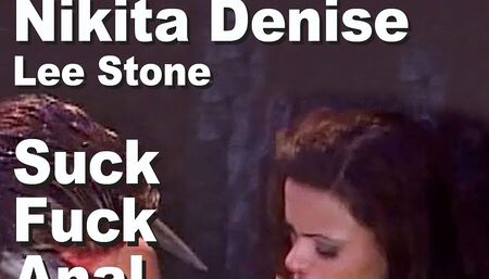 Nikita Denise & Lee Stone suck fuck anal ass to mouth facial