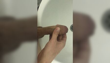 Young Twink Fast Wank And Cum In Bathroom