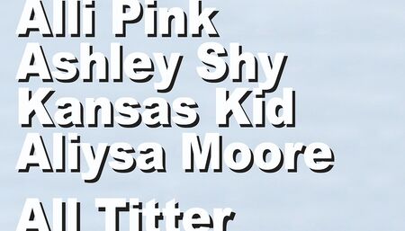 Alli Pink & Ashley Shy & Kansas & Aliysa Moore all watching moon Vagflash