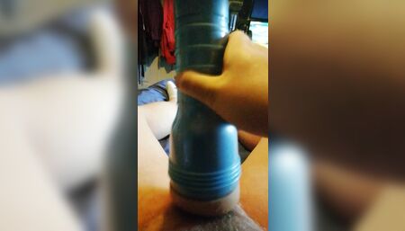 Cumming in fleshlight