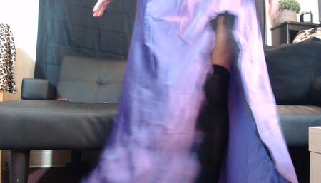 Sexy double crossed legs lingerie heels