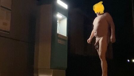 Nude walk on trainstations