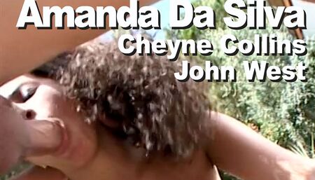 Amanda Da Silva & Cheyne Collins & John West BBG suck fuck DP facials