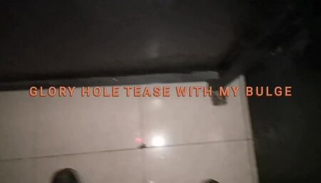 Showing bulge in glory hole at bar