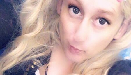 Allison Rides The Plastic Dildo Like She Stole It