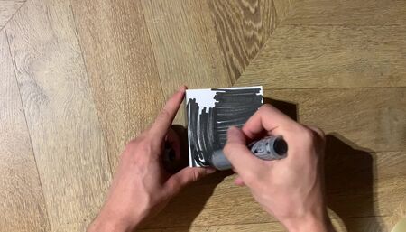 ASMR coloring small sheet of paper